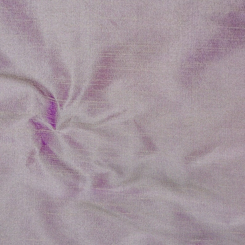 Cream And Purple Art Silk Curtain Panels