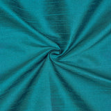 Teal Blue Art Silk Curtain Panels