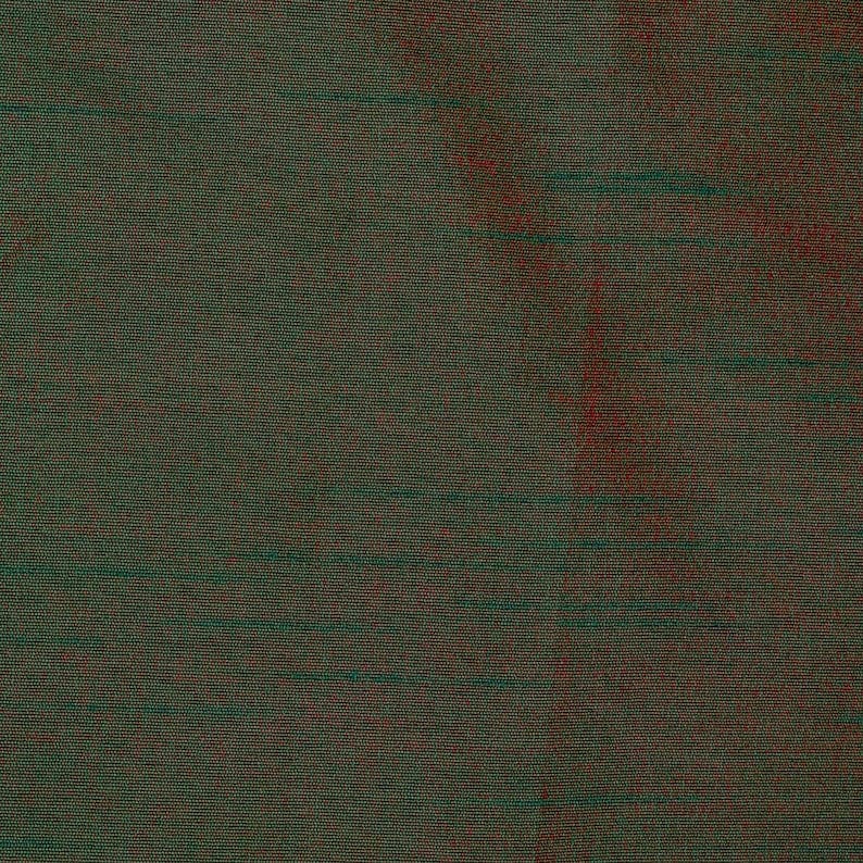 Green And Red Art Silk Curtain Panels