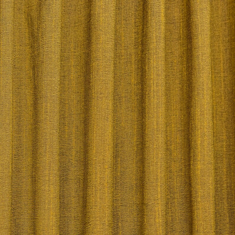 Dark Gold Art Silk Curtain Panels