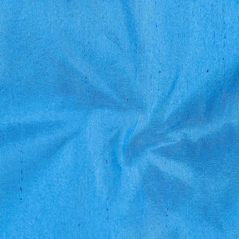 Light Blue Art Silk Curtain Panels