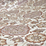 Brown, Beige, Gray & Off White Printed Velvet Fabric by the Metre, 1 Metre