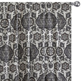Gray, Black & Off White Printed Velvet Fabric by the Metre, 1 Metre Velvet Fabric
