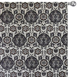 Gray, Black & Off White Printed Velvet Fabric by the Metre, 1 Metre Velvet Fabric