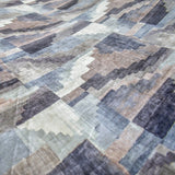 Shades of Gray & Brown Cotton Viscose Velvet Fabric by the Metre, 1 Metre