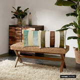 Swathe Earthy - Brown Velvet Lumbar Cushion Cover