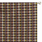 Brown Gray Jacquard Velvet Fabric by the Metre