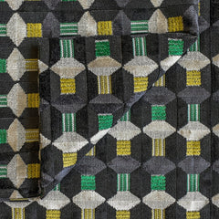 Gray Yellow Fabric
