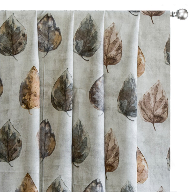 Gray, Beige Printed Polyester Fabric by the Metre, 1 Metre Gray Polyester Fabric