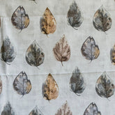 Gray, Beige Printed Polyester Fabric by the Metre, 1 Metre Gray Polyester Fabric