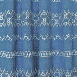 Light Blue, White Cotton Embroidered Fabric by the Metre, 1 Metre Blue Fabric
