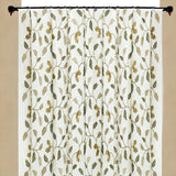Ivory, Mustard Cotton with Embroidery Fabric by the Metre, 1 Metre Ivory Fabric