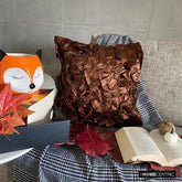 Vintage Browns - Brown Satin Decorative Cushion Covers