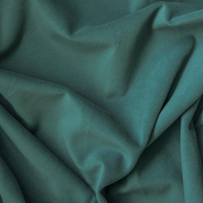 Teal Green Velvet Curtain Panels