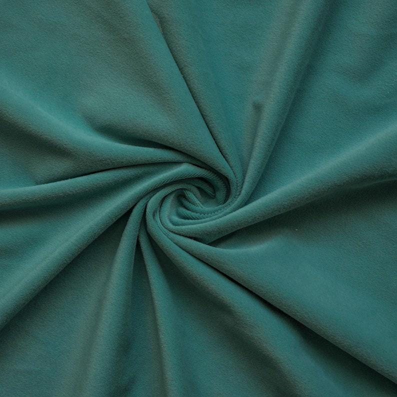 Teal Green Velvet Curtain Panels