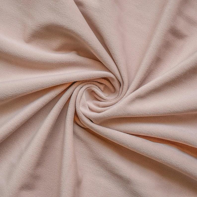 Pastel Peach Velvet Curtain Panels