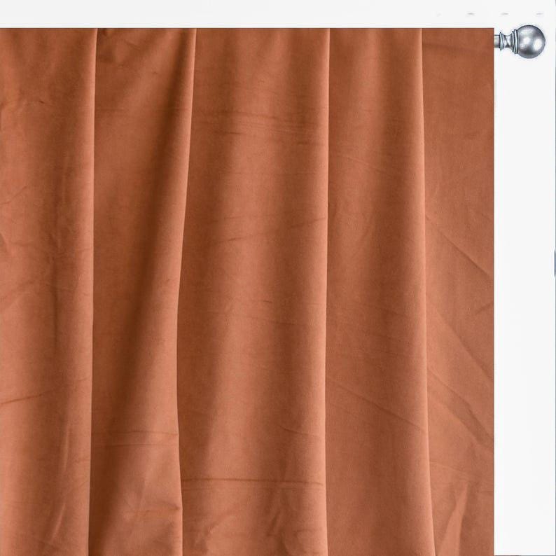 Tan Velvet Curtain Panels