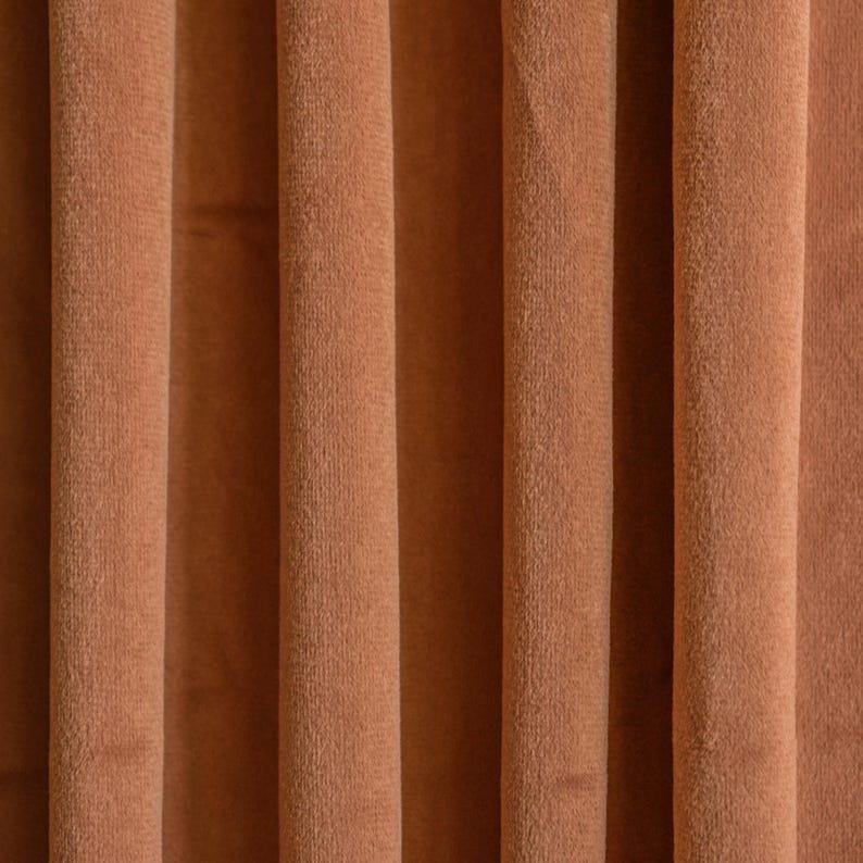 Tan Velvet Curtain Panels