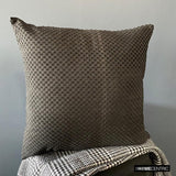 Spotted Spooks - Charcoal Velvet Decorative Throw Cushion Cover