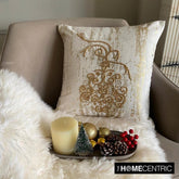 Luxe Ornament - Gold Velvet Decorative Throw Cushion Cover