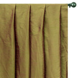 Green And Orange Art Silk Curtain Panels