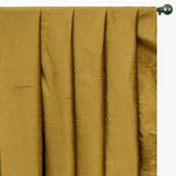 Dark Gold Art Silk Curtain Panels