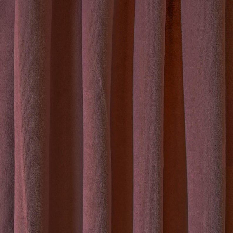 Dusky Pink Velvet Curtain Panels