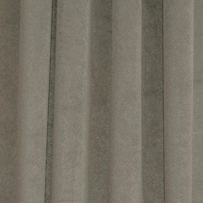 Taupe Velvet Curtain Panels
