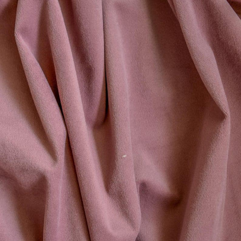 Blush Pink Velvet Curtain Panels
