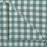 Teal Gingham Checks Cotton Fabric