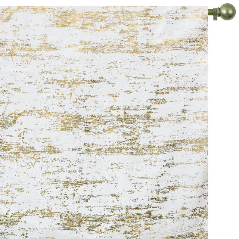 Ivory & Gold Foil Printed Velvet Fabric by the Metre, Ivory Velvet Fabric
