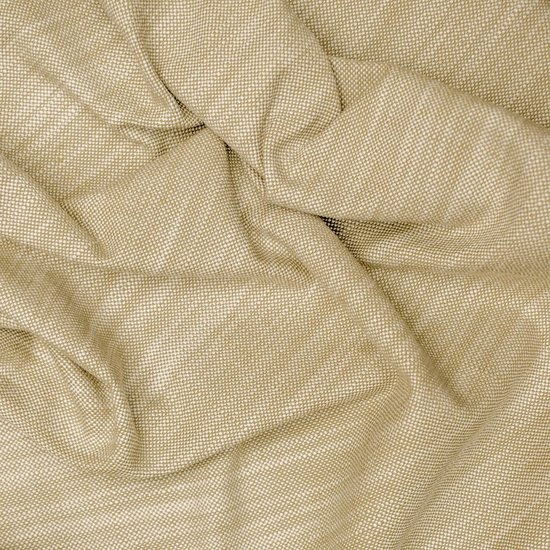 Mustard Yellow Solid Cotton Fabric by the Metre