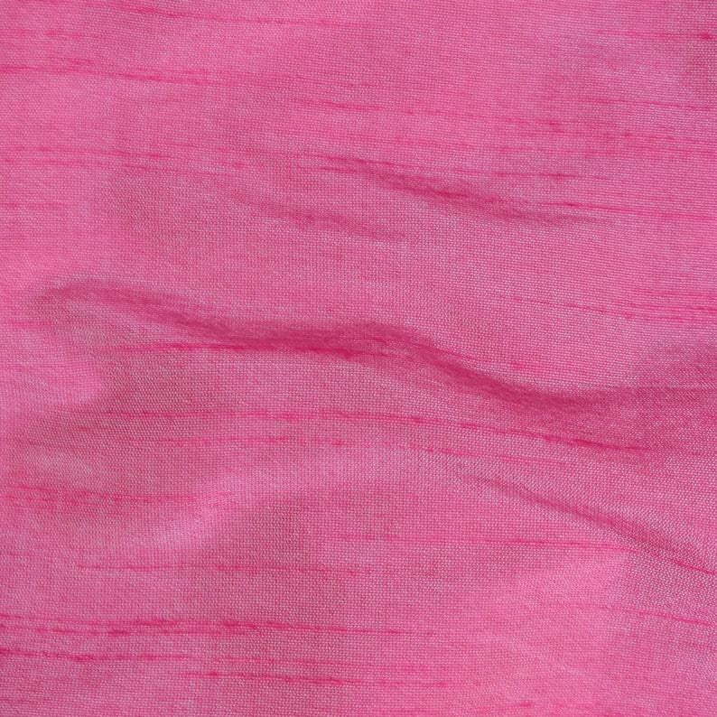 Light Fuchsia Pink Art Silk Curtain Panels