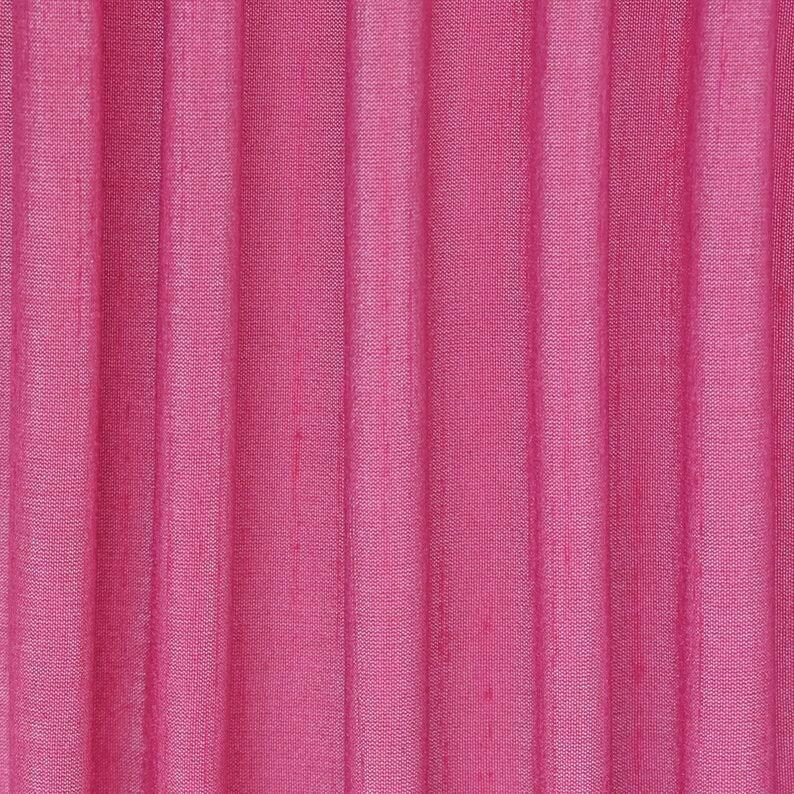 Light Fuchsia Pink Art Silk Curtain Panels