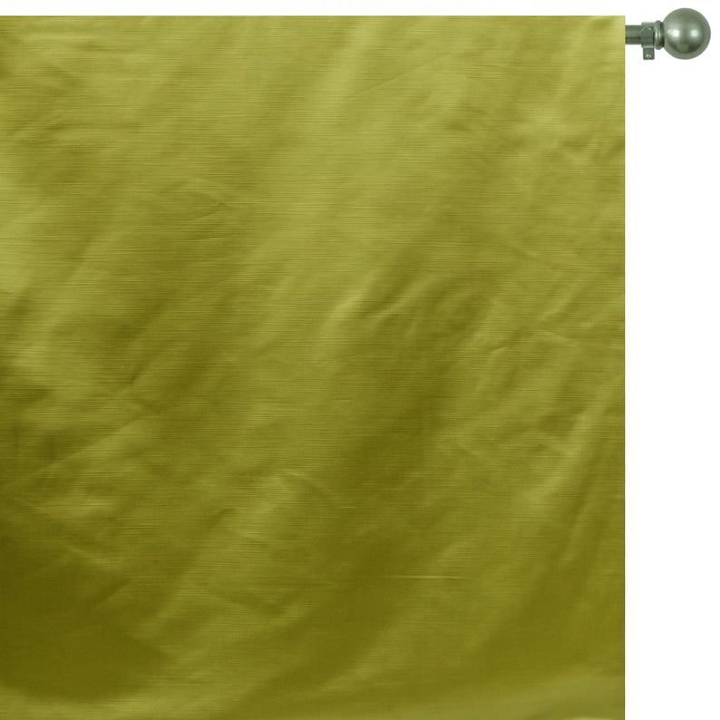 Chartreuse Heavy Satin Fabric by the Metre, Green Satin Fabric
