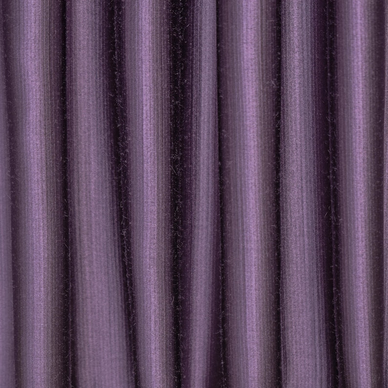 Purple Heavy Satin Fabric by the Metre, Purple Satin Fabric