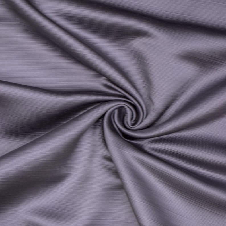 Ash Purple Heavy Satin Fabric by the Metre