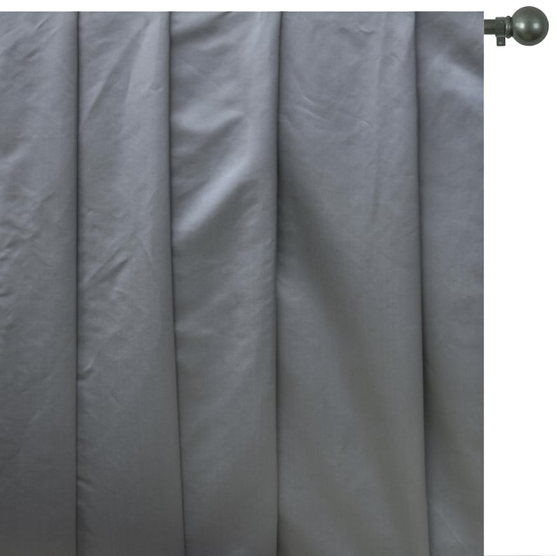 Silver Gray Heavy Satin Fabric by the Metre, Silver Satin Fabric