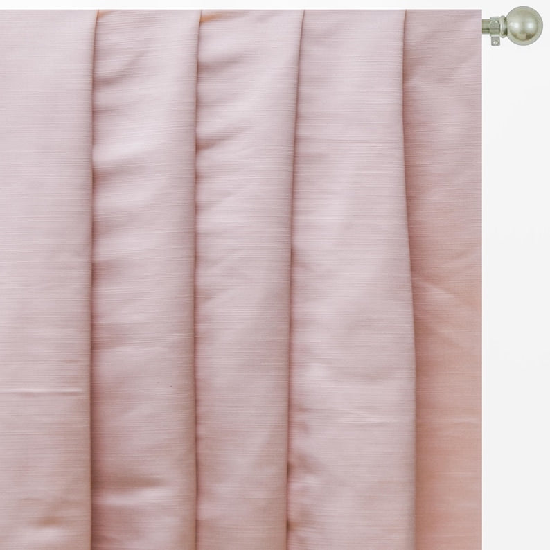 Light Pink Heavy Satin Fabric by the Metre, Pink Satin Fabric