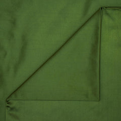 Olive Green Heavy Satin Fabric by the Metre, Green Satin Fabric