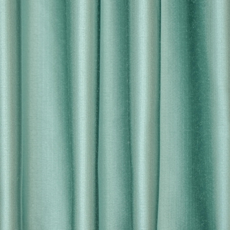 Ice Green Heavy Satin Fabric by the Metre, Green Satin Fabric