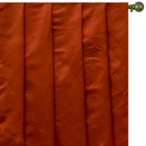 Rust Heavy Satin Fabric by the Metre, Orange Satin Fabric