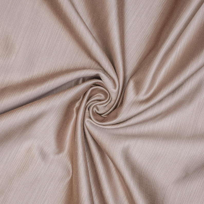 Light Beige Heavy Satin Fabric by the Metre