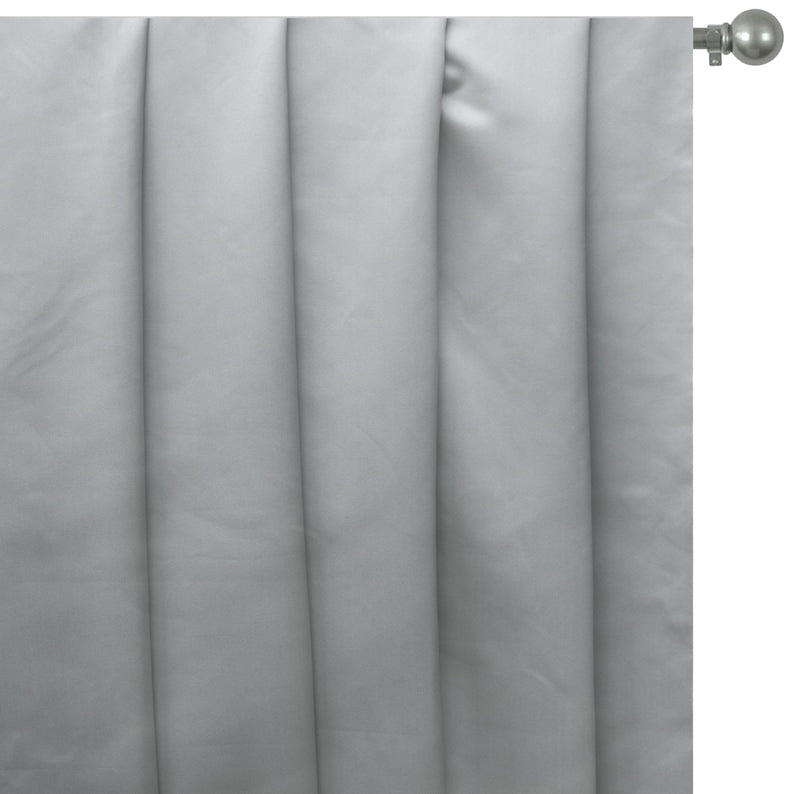 Light Silver Heavy Satin Fabric by the Metre, Silver Satin Fabric