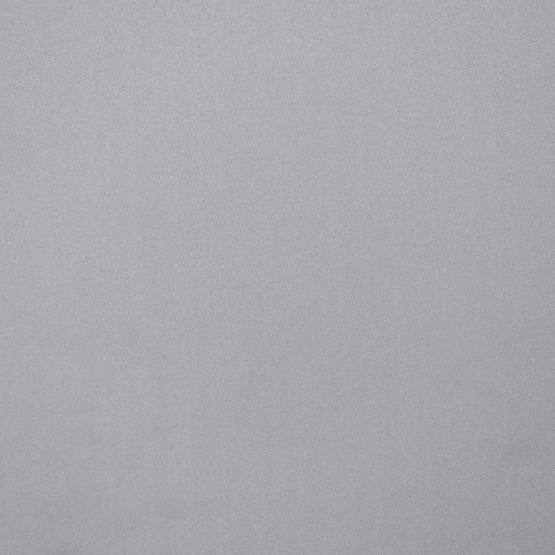 Light Silver Heavy Satin Fabric by the Metre, Silver Satin Fabric