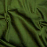 Olive Green Heavy Satin Fabric by the Metre, Green Satin Fabric