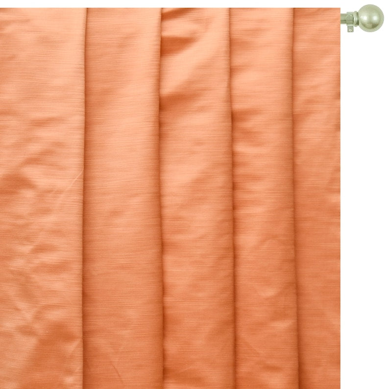 Light Orange Heavy Satin Fabric by the Metre, Orange Satin Fabric