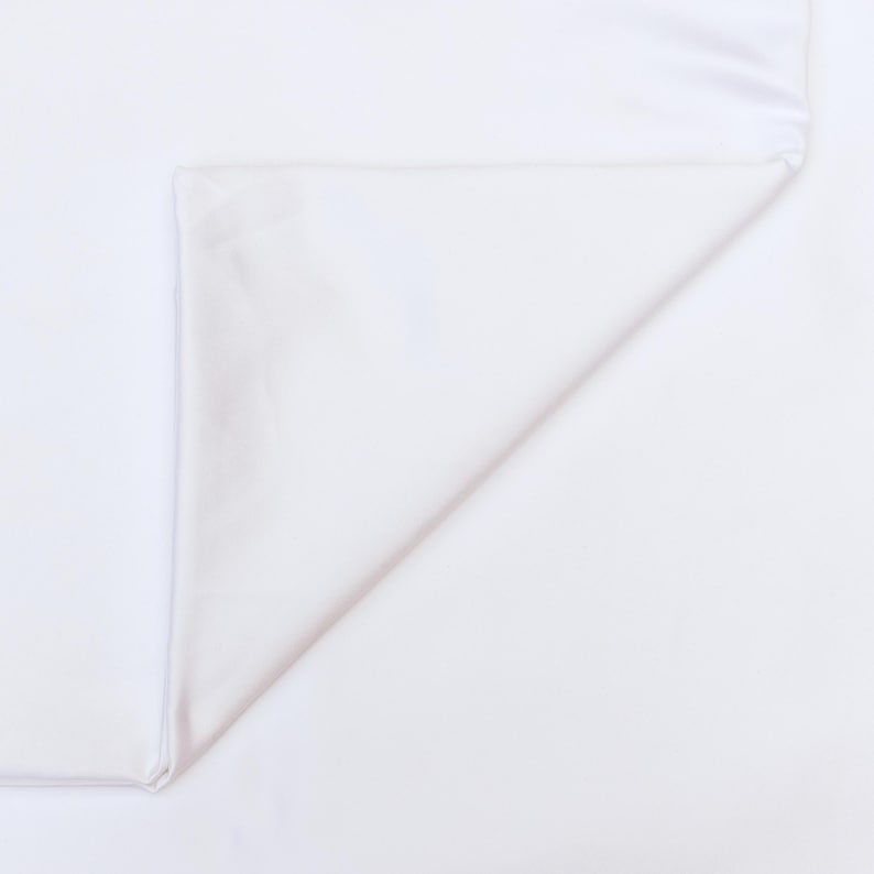 Off White Heavy Satin Fabric by the Metre, White Satin Fabric