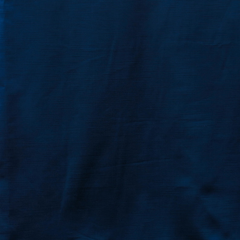 Navy Blue Heavy Satin Fabric by the Metre, Blue Satin Fabric