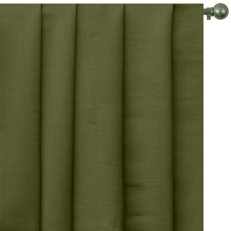 Light Olive Green Heavy Satin Fabric by the Metre, Green Satin Fabric